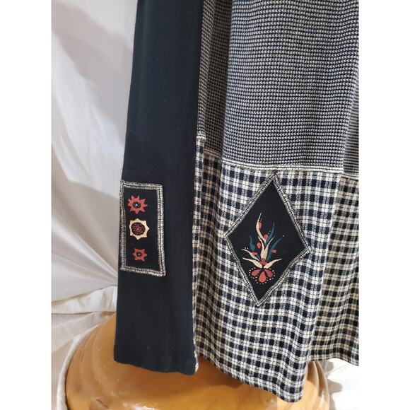 Vintage Alexandria Pierce Pull On Artsy Skirt Size 1X Buttons Painted Cottage - Picture 7 of 14
